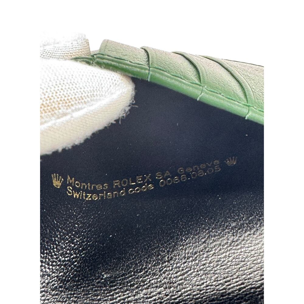 🔴 Rolex Crown Passport Wallet - Forest Green Leather R - Picture 7 of 7